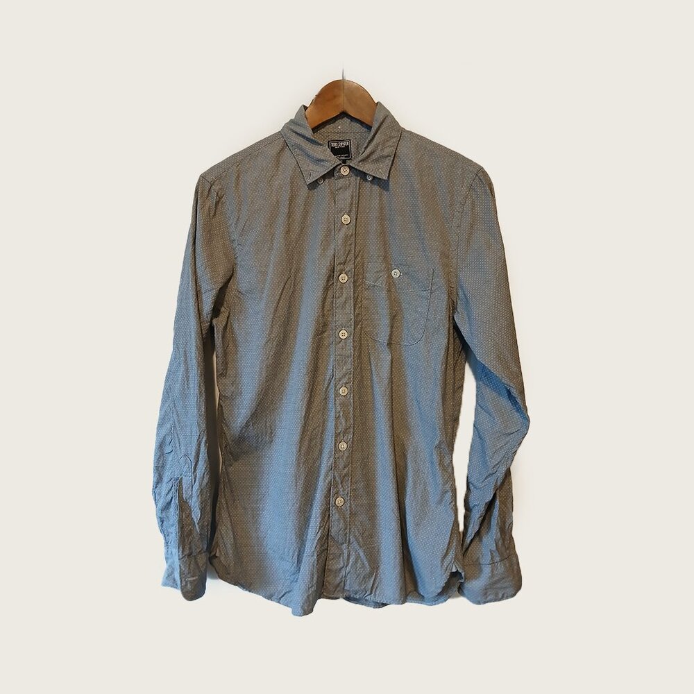 TODD SNYDER - Grey classic front pocket shirt - Sz S